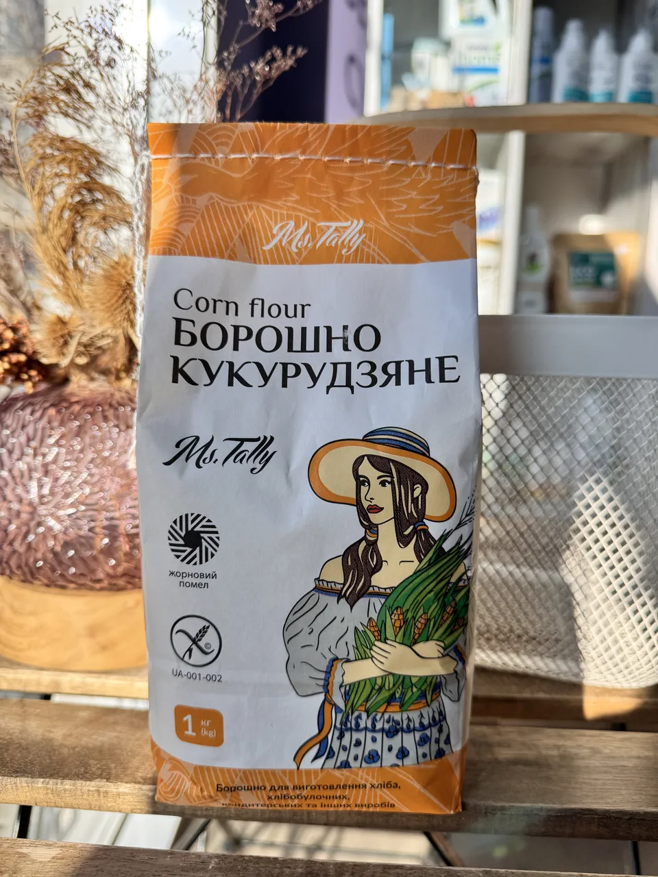 кукурузная мука без глютена, 1кг Ms.Tally