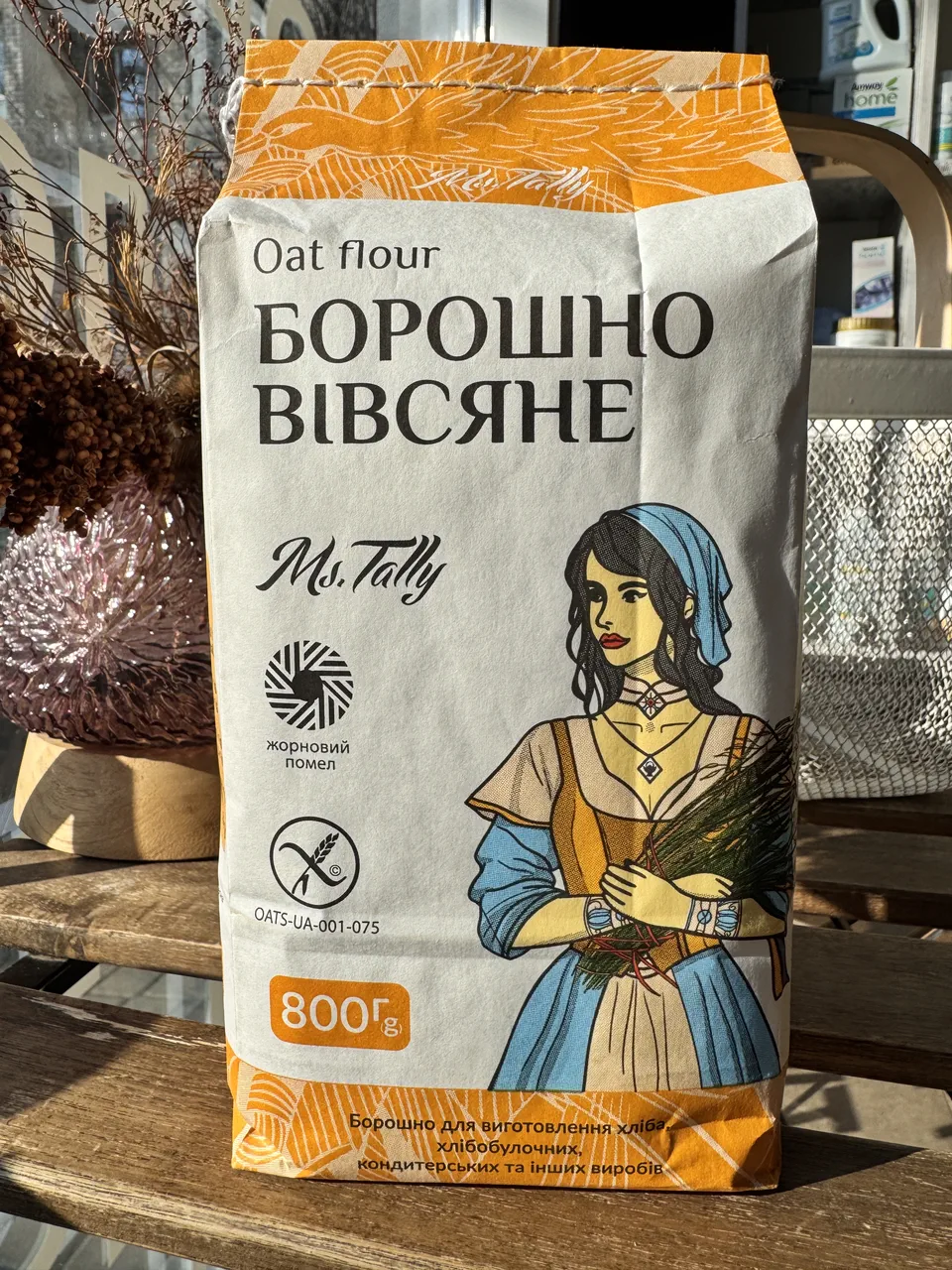 Мука овсяная без глютена 800г Ms.Tally