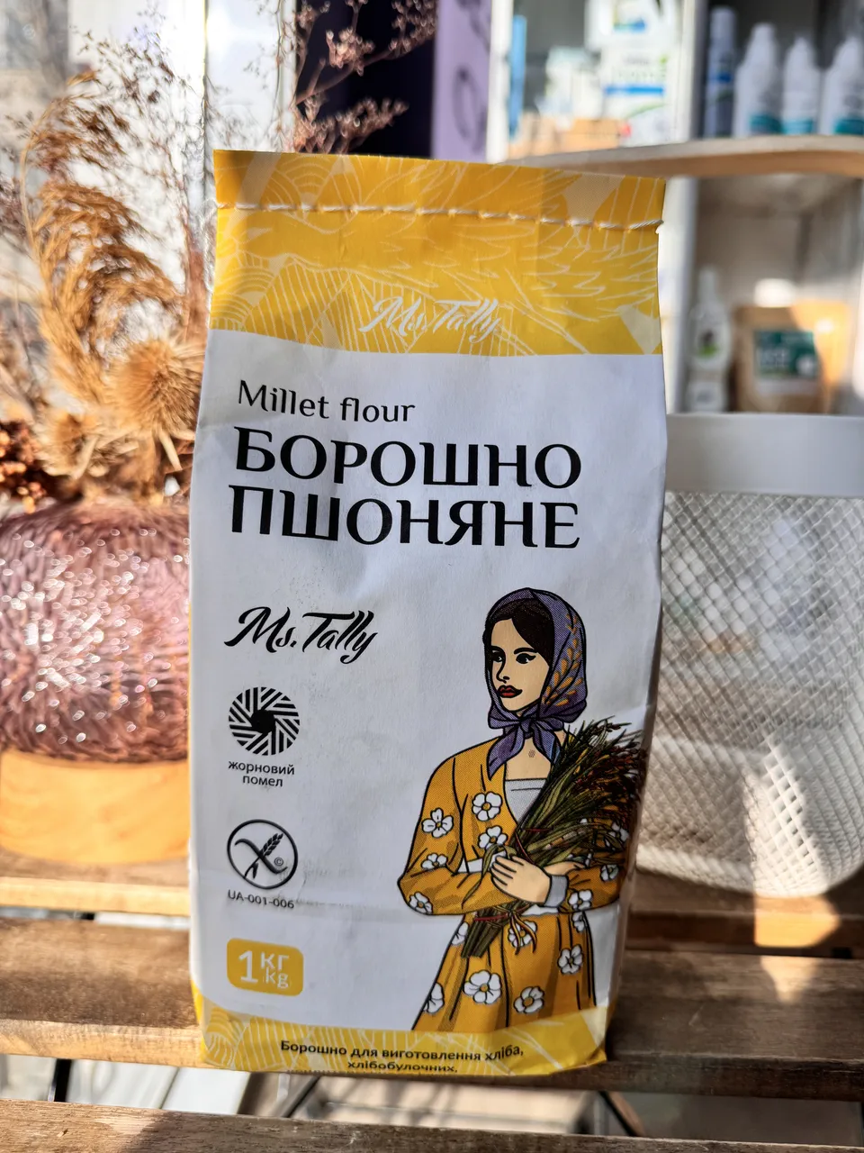 Мука пшенная ( из пшена) без глютена, 1кг Ms.Tally