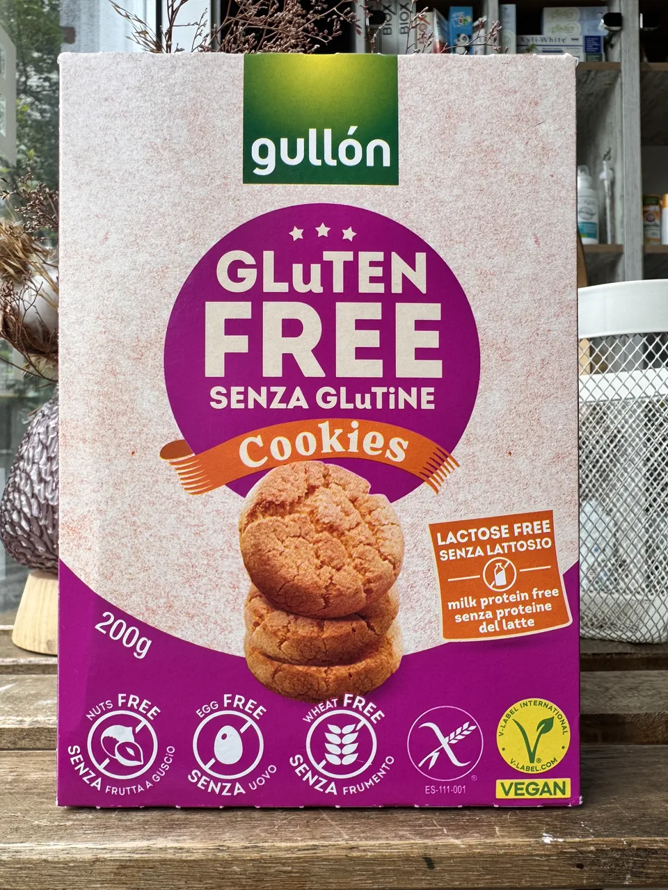 Песочное печенье GULLON Sin Gluten Pastas без глютена, 200 г